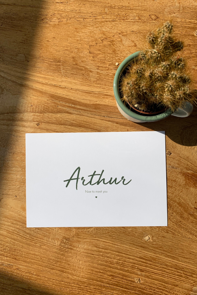 Collectiekaartje Arthur